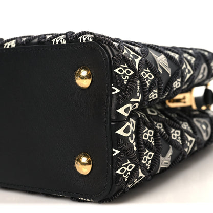 Calfskin Since 1854 Embroidered Capucines PM Black