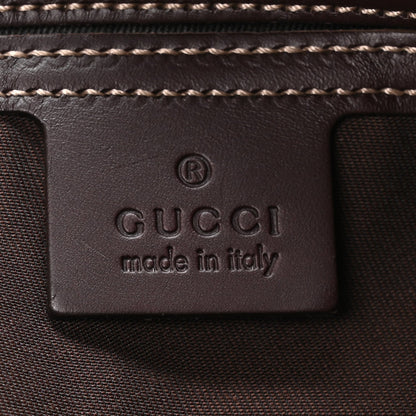 GG Supreme Monogram Belt Bag Dark Brown