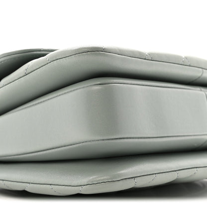 Lambskin Quilted Small Trendy CC Flap Dual Handle Bag Grey