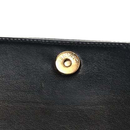 Caviar Quilted Boy Wallet On Chain WOC Black