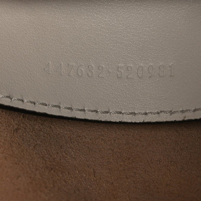 Calfskin Matelasse Small GG Marmont Chain Shoulder Bag White
