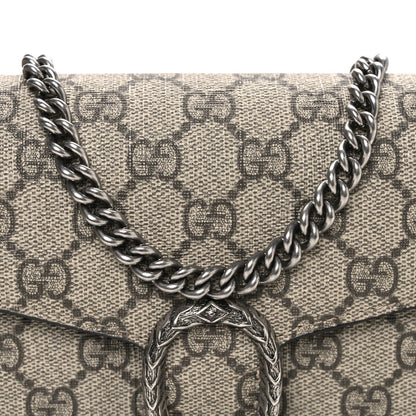 GG Supreme Monogram Mini Dionysus Chain Wallet Beige Taupe