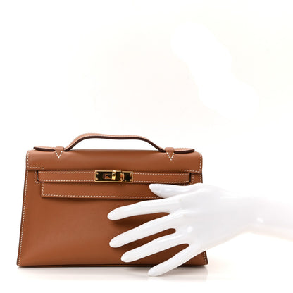 Swift Kelly Pochette Clutch Gold