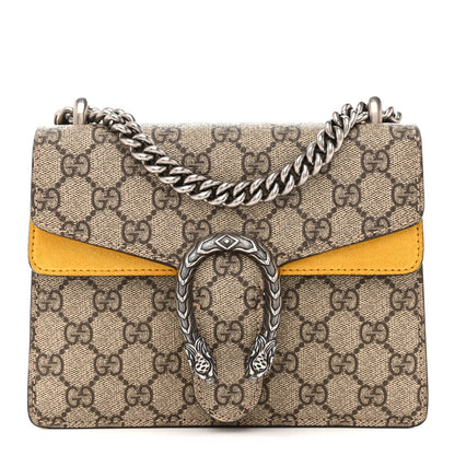 GG Supreme Monogram Mini Dionysus Shoulder Bag Yellow