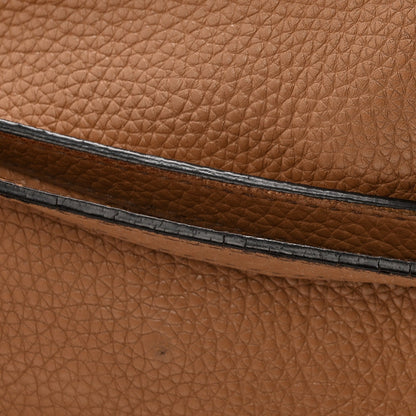 Pebbled Calfskin Small Soho Disco Bag Camelia