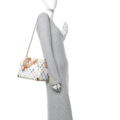 LV X TM Monogram Multicolor Speedy Bandouliere 25 White