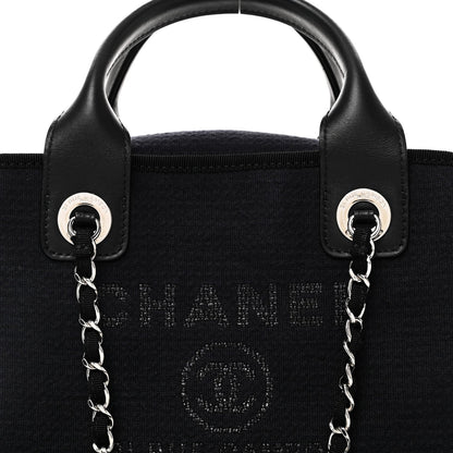Mixed Fibers Small Deauville Bowling Bag Navy Blue