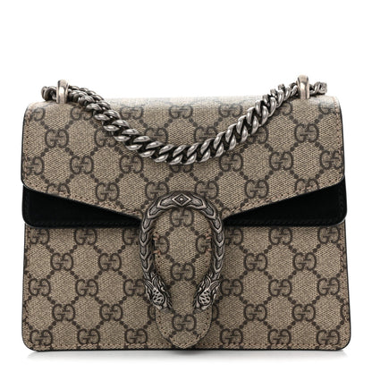 GG Supreme Monogram Mini Dionysus Shoulder Bag Black
