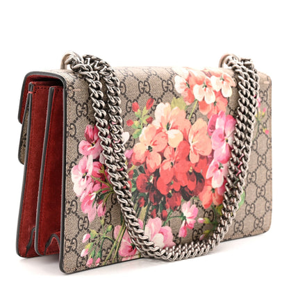 GG Supreme Monogram Blooms Small Dionysus Shoulder Bag Beige Multicolor Dry Rose