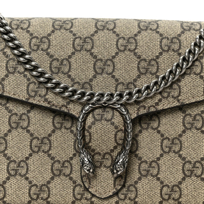 GG Supreme Monogram Mini Dionysus Chain Wallet Beige Taupe