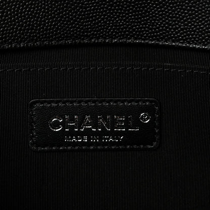 Caviar Quilted Medium Boy Flap Black