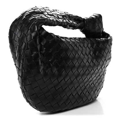 Nappa Intrecciato Teen Jodie Hobo Black
