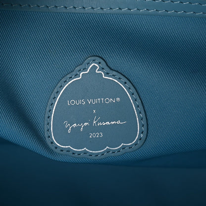 LV X YK Taurillon Monogram Keepall Bandouliere 50 Blue Multicolor