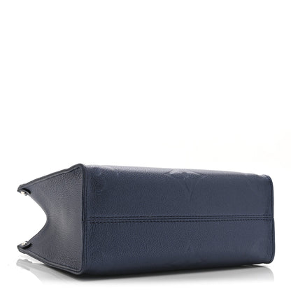 Metallic Empreinte Monogram Giant Onthego PM Navy Nacre