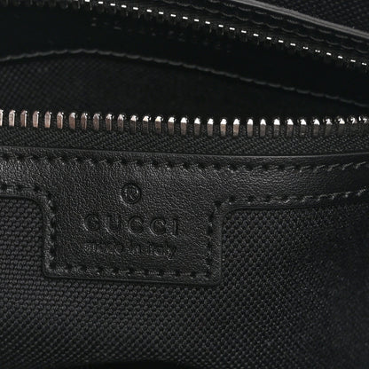 GG Supreme Monogram Web Small Flat Messenger Bag Black Grey