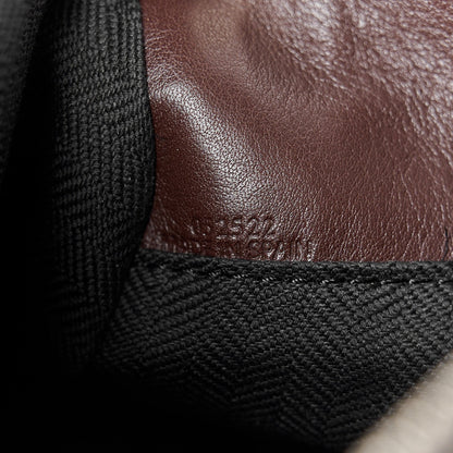 Shiny Calfskin Small Puzzle Biker Bag Dark Brown