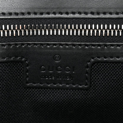 GG Supreme Monogram Appia Calfskin Web Crossbody Bag Black Grey