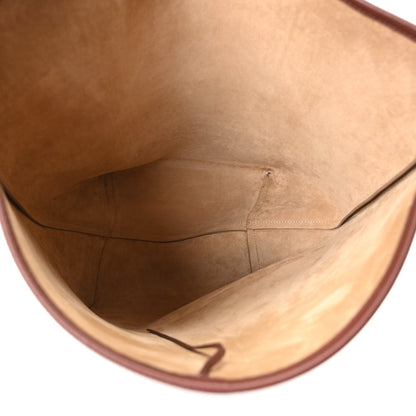 Grained Calfskin Large N/S Park Tote Burnt Wood