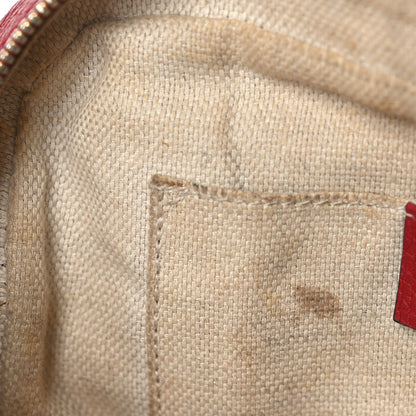 Pebbled Calfskin Small Soho Disco Bag Vibrant Red