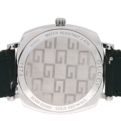 Stainless Steel Calfskin 35mm Grip Quartz Watch Green