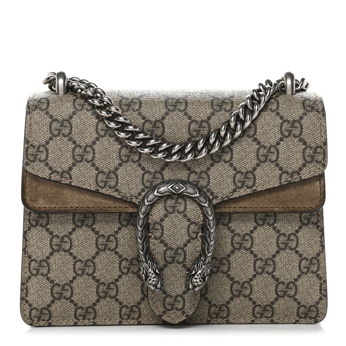 GG Supreme Monogram Mini Dionysus Shoulder Bag Taupe