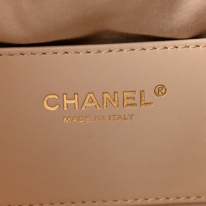 Caviar Quilted Small Chanel 25 Handbag Beige