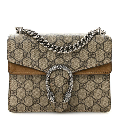 GG Supreme Monogram Mini Dionysus Shoulder Bag Taupe