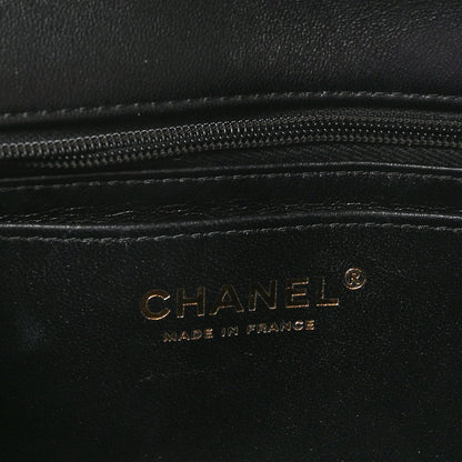 Lambskin Quilted Mini Rectangular Flap Black