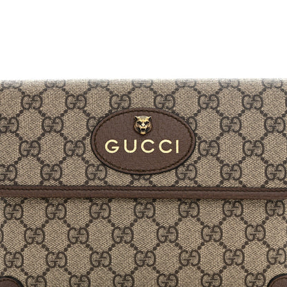 GG Supreme Monogram Neo Vintage Web Belt Bag Brown