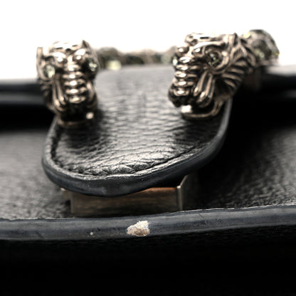 Pebbled Calfskin Small Dionysus Shoulder Bag Black