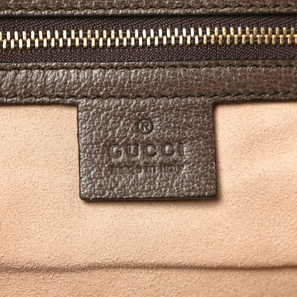 GG Supreme Monogram Medium Ophidia Shopping Tote Brown