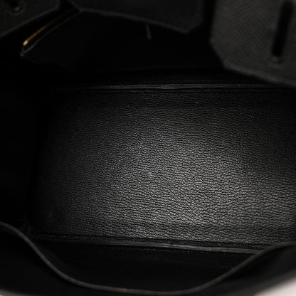 Epsom Birkin 30 Black