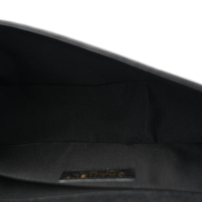 Caviar Chevron Quilted Medium Boy Flap Black