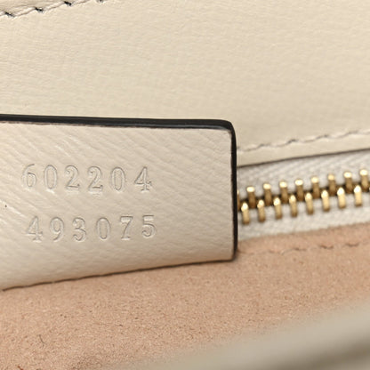 GG Supreme Monogram Horsebit 1955 Shoulder Bag Beige Mystic White