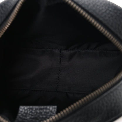 Pebbled Calfskin Mini Soho Disco Bag Black