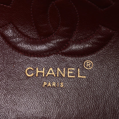 Lambskin Quilted Small Double Flap Black