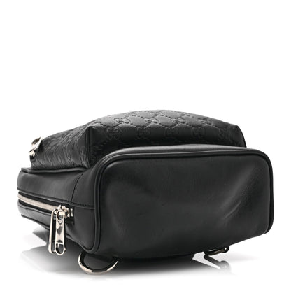 Guccissima Sling Backpack Black