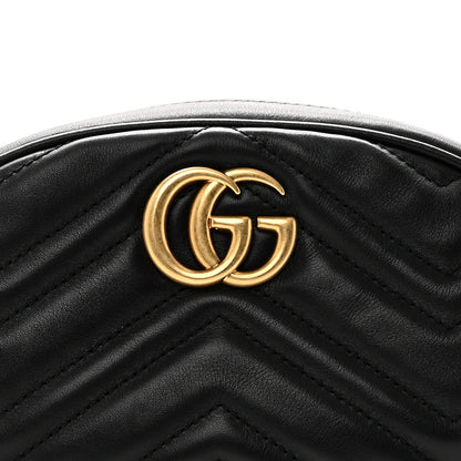 Calfskin Matelasse GG Marmont Belt Bag 85 34 Black