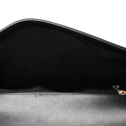 Lambskin Quilted New Medium Boy Flap Black