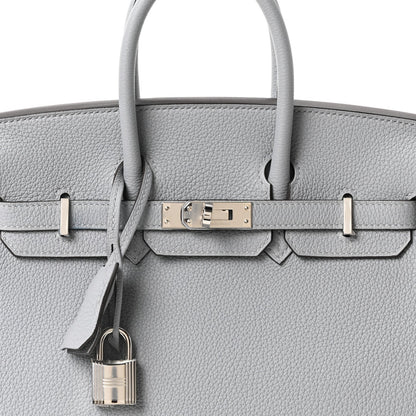 Togo Birkin 25 Gris Pantin
