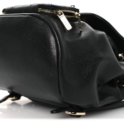 Caviar Quilted Mini Business Affinity Backpack Black