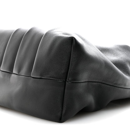Mellow Nappa Draped Tote Black