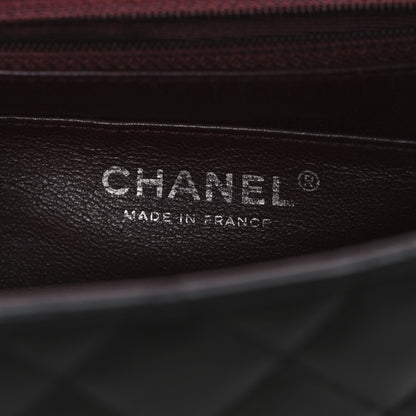 Lambskin Quilted Mini Square Flap Black