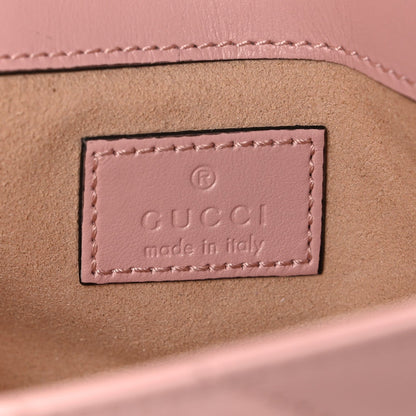 Calfskin Matelasse Monochrome GG Marmont Chain Belt Bag Perfect Pink