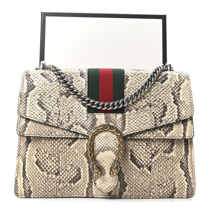 Snakeskin Web Medium Dionysus Shoulder Bag Natural