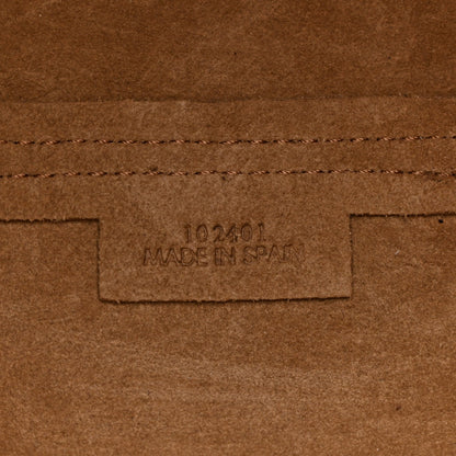 Shiny Calfskin Mini Puzzle Fold Tote Warm Desert