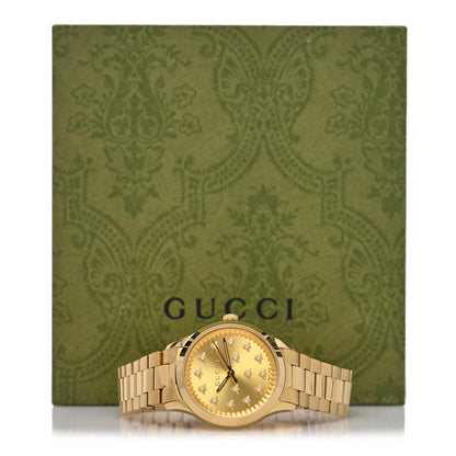 Stainless Steel 32mm G-Timeless Bee Quartz Watch Gold