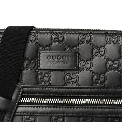 Guccissima Signature Small Messenger Bag Black