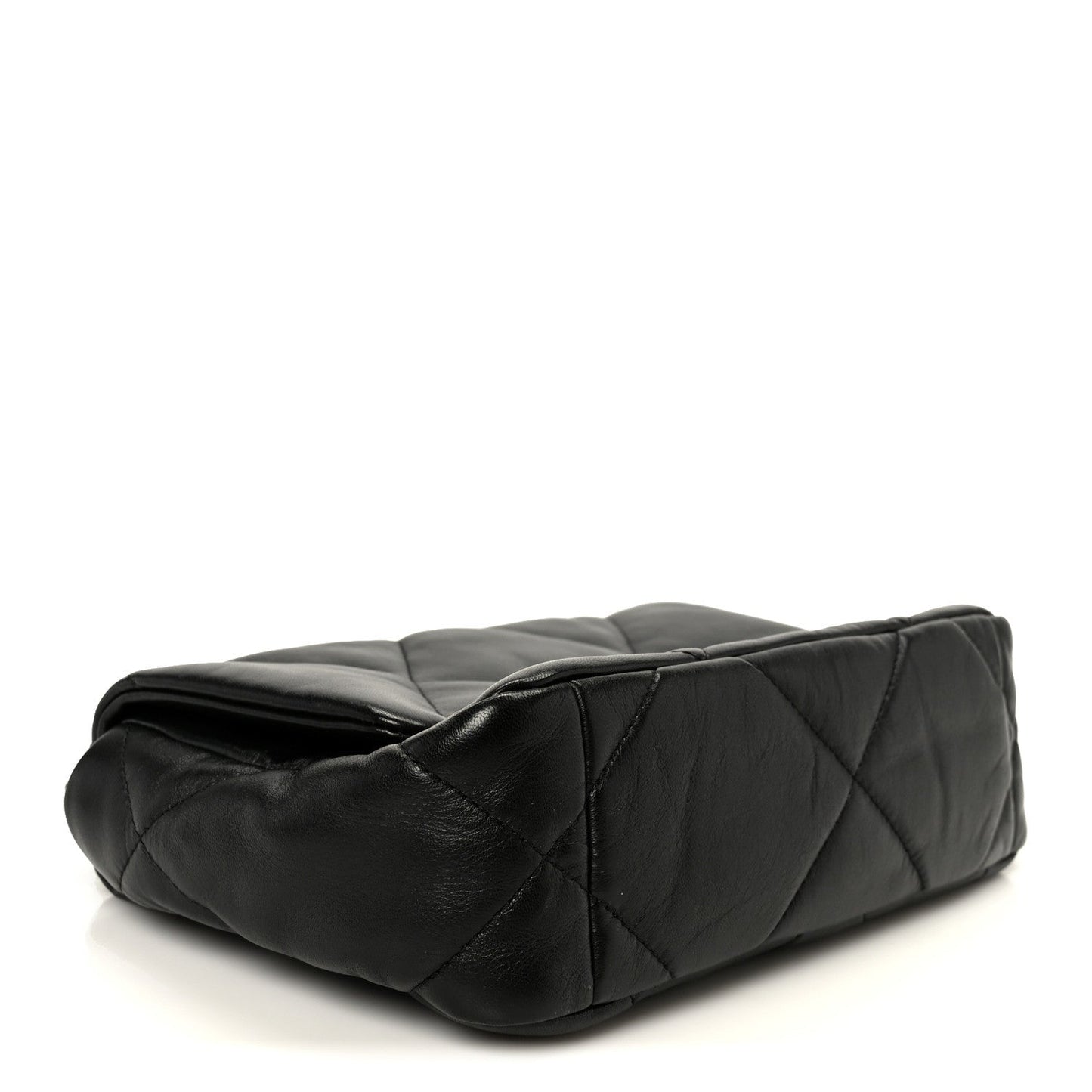 Lambskin Quilted Medium Chanel 19 Flap Black