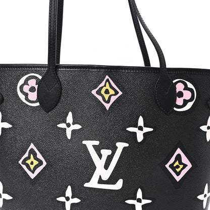 Monogram Giant Wild at Heart Neverfull MM Black